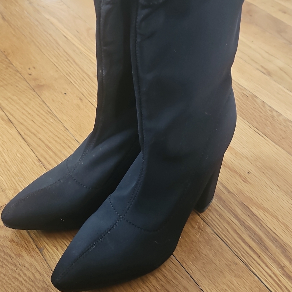 Black Stretch Sock Bootie